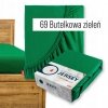 Prześcieradło Jersey z Gumką 200x220 Bawełna Bok 30 cm butelkowa zieleń